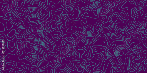 Softly curved abstract contour lines in repeatable format

