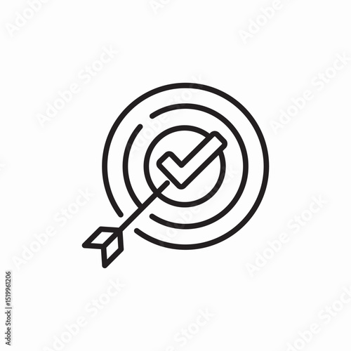 target attempt icon sign vector