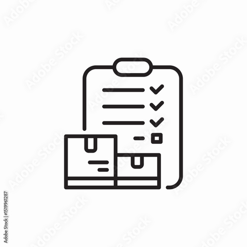 warehouse organize icon sign vector