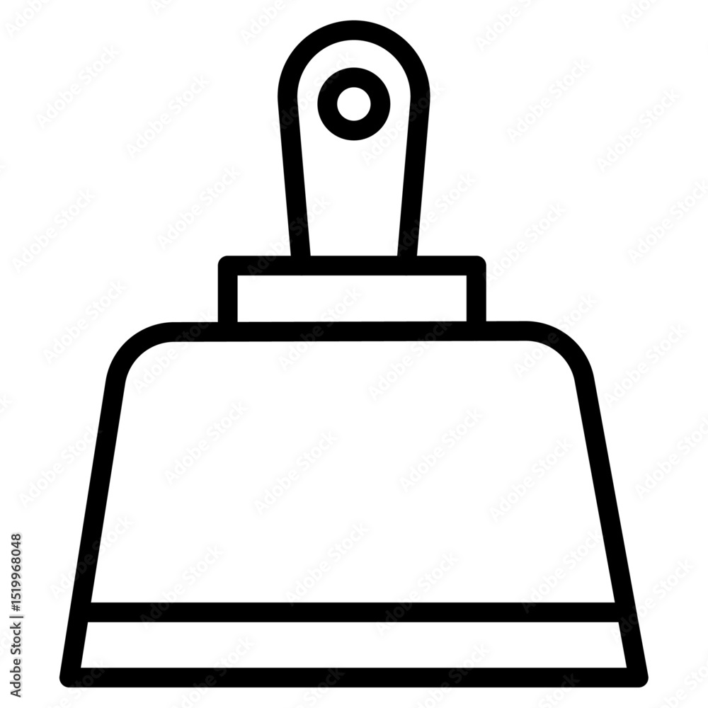 Fototapeta premium dust pan icon Simple thin line stroke