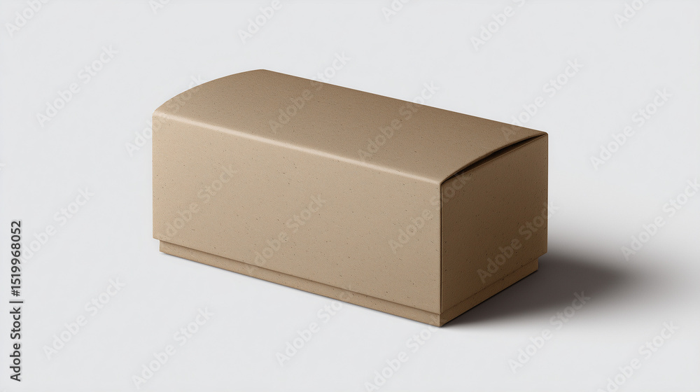 Fototapeta premium Minimal cardboard box packaging template design