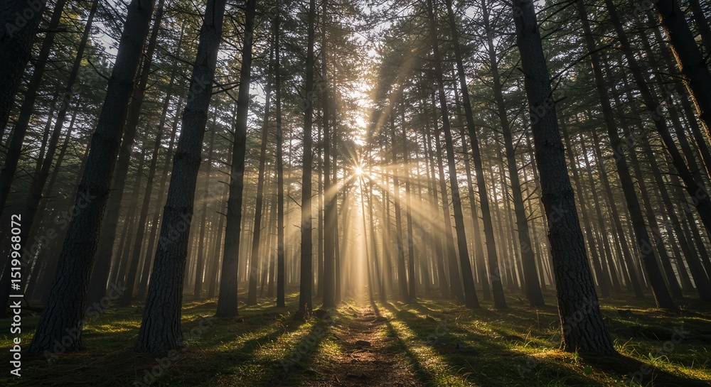 Fototapeta premium morning in the forest