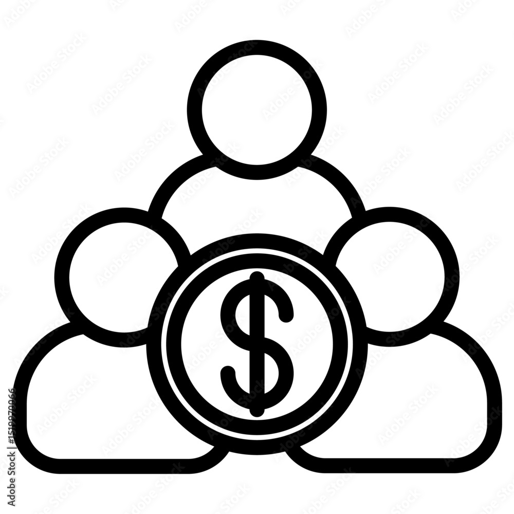 hedge fund icon Simple thin line stroke hedge fund icon Simple thin line stroke