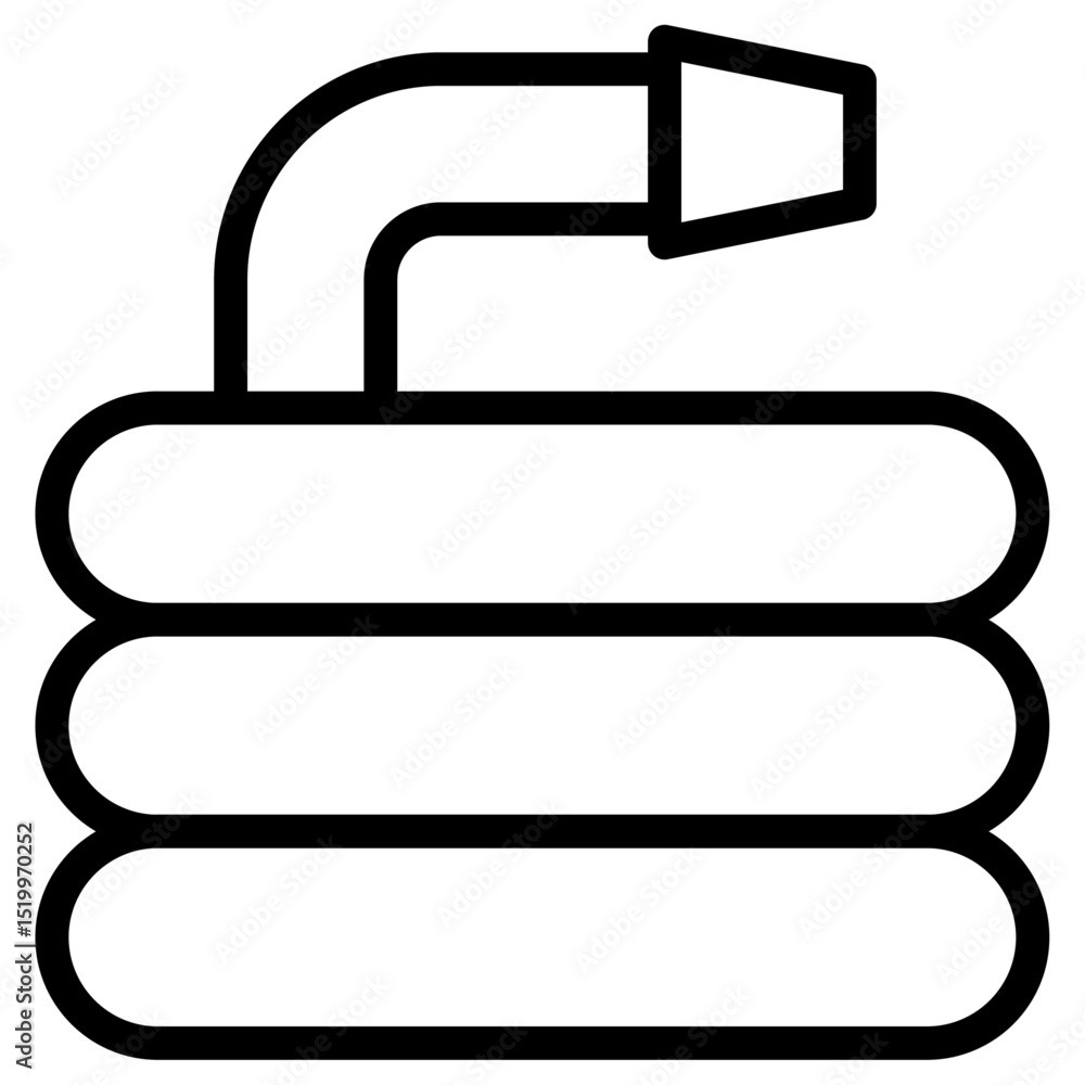 hose icon Simple thin line stroke hose icon Simple thin line stroke