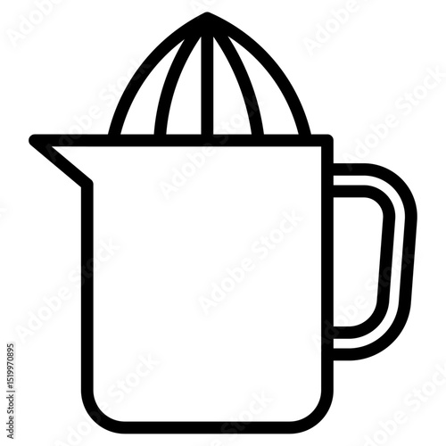 lemon squeezer icon Simple thin line stroke