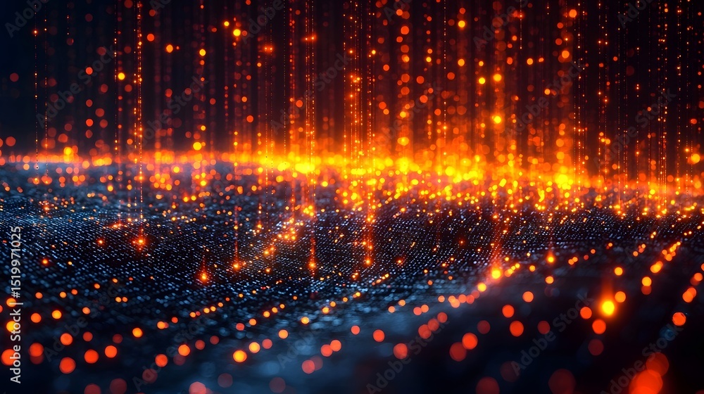 Fototapeta premium Futuristic data visualization of business insights and forecasting trends using technology