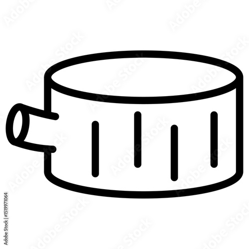 log icon Simple thin line stroke