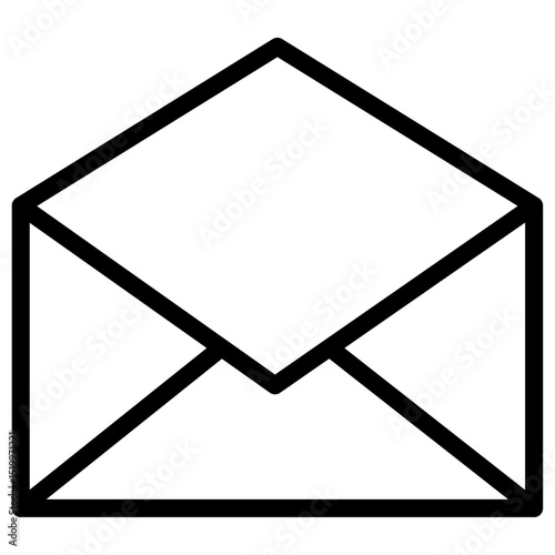 mail icon Simple thin line stroke