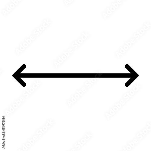 Dual long straight double ended arrow.