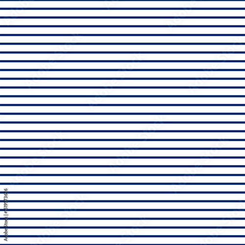 Background with horizontal blue and white stripes. Seamless and repeating pattern. Smooth straight stripes. Vector illustration.