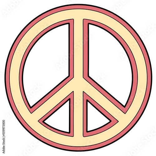 Peace sign emoji icon
