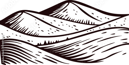 a-minimalist-graphical-sketch-of-a-sand-dune-forma.eps