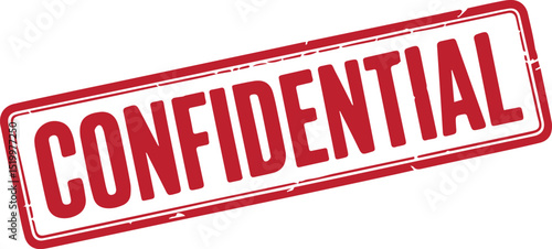 confidential grunge stemp text vector