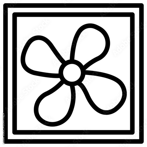 ventilation icon Simple thin line stroke