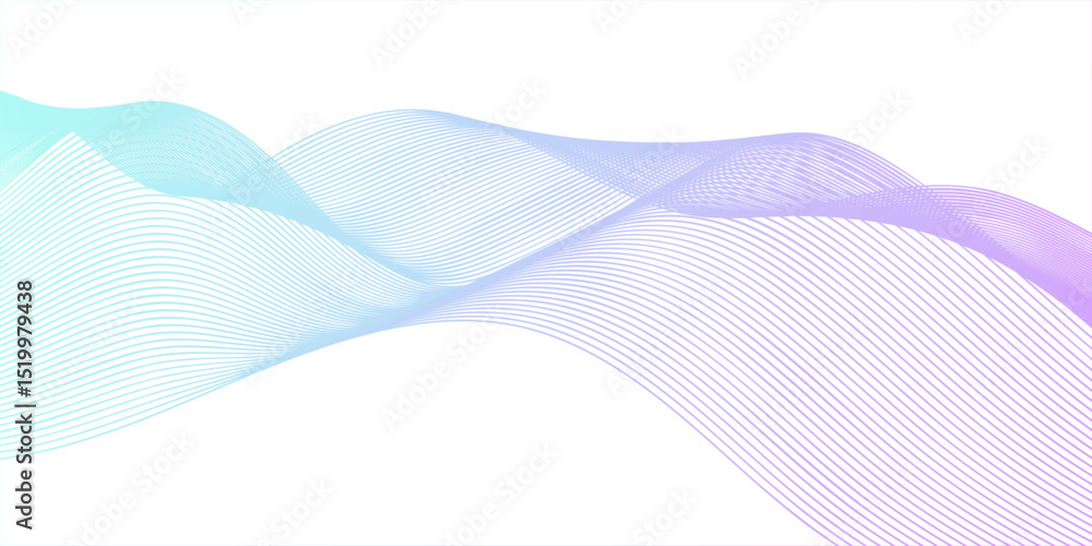 Fototapeta premium Flowing light-inspired curves in a smooth and elegant abstract setting