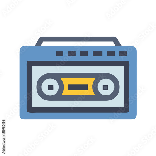 Retro Cassette Player Vintage Boombox 80s Music Player Stereo Recorder
