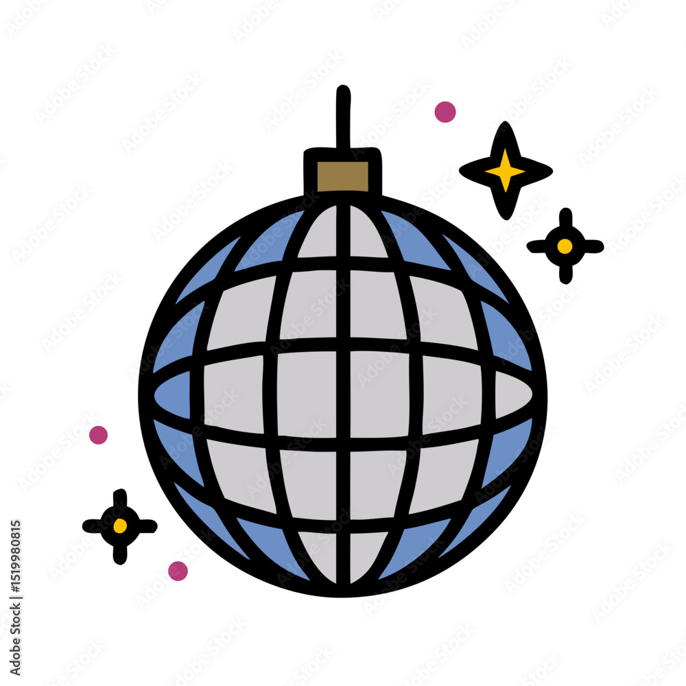 Disco Ball Icon Sparkling Lights Party Celebration Nightclub Dance Music Festive Fun Entertainment Graphic Design Disco Ball Icon Sparkling Lights Party Celebration Nightclub Dance Music Festive Fun Entertainment Graphic Design