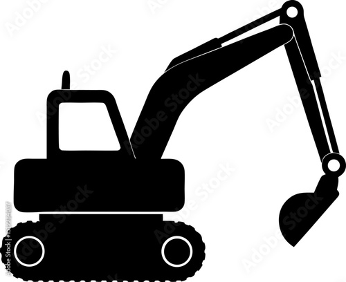 Powerful Excavator Machine Digging, Construction, and Earthmoving Equipment