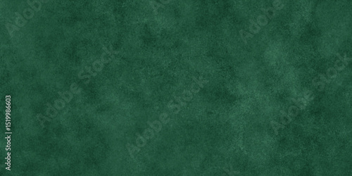 Abstract Elegant dark green background with mottled vintage texture in old fancy background design, texture of colored parchment paper.	