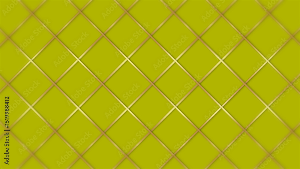 Fototapeta premium Abstract luxury backgrounds geometric square shape with golden metallic strip. Seamless minimal Background