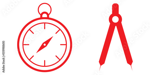 Compass vector Art design