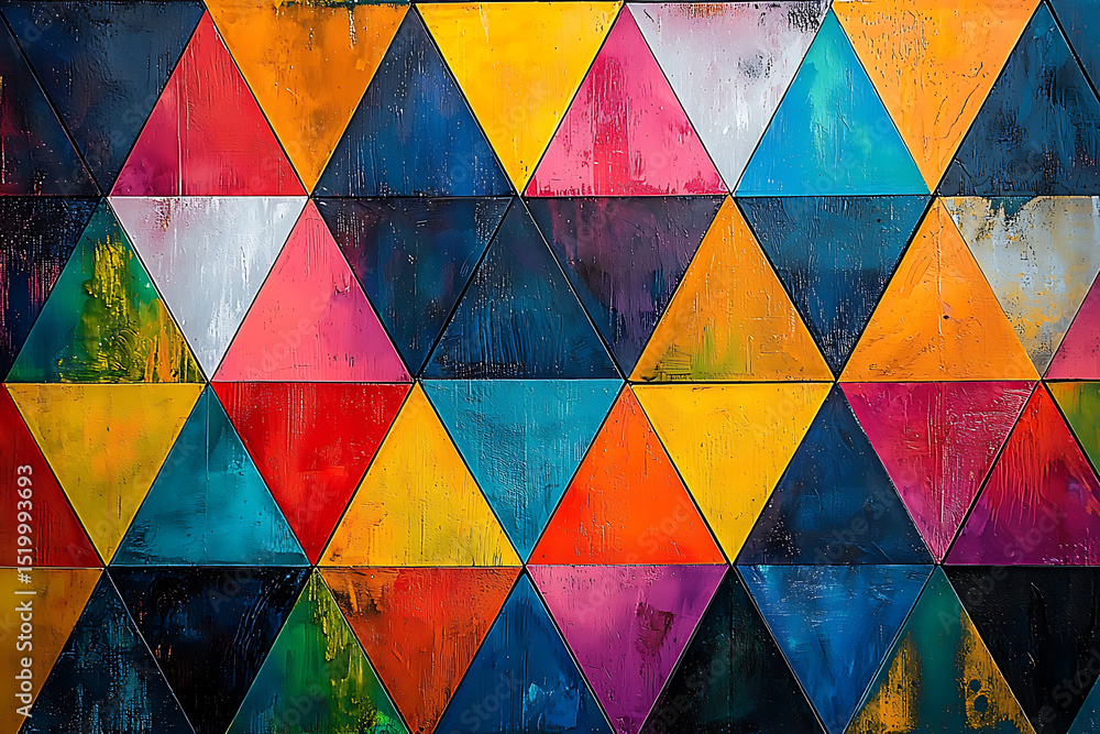 Fototapeta premium Colorful Gradient Triangles