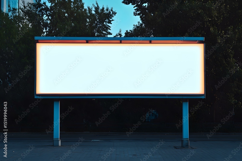 Fototapeta premium Empty Mock-up Billboard in Modern Shopping Mall Interior for Advertising Display