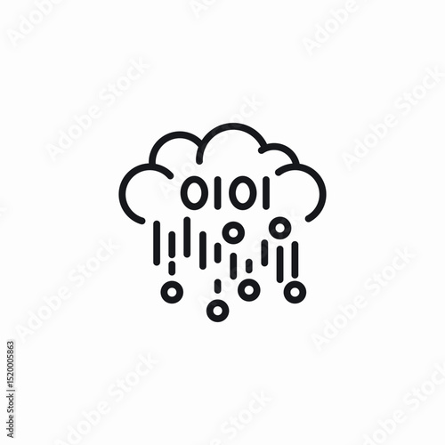 cloud computing icon sign vector