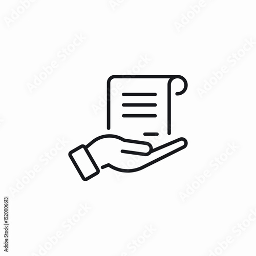 document service icon sign vector