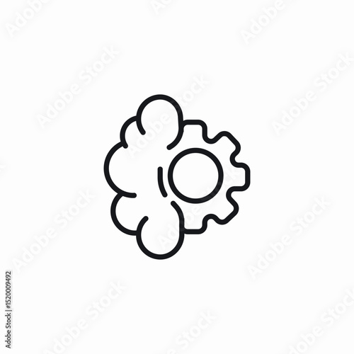 intelligence modification icon sign vector