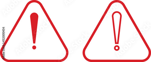 Warning danger triangle icon set set. Vector collection isolated on transparent background hazardous apps and website material symbol in trendy style. Globally harmonized system all classes caution