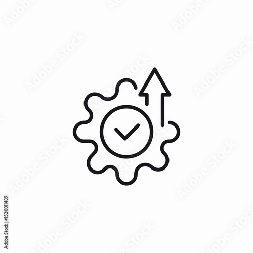 settings completion icon sign vector
