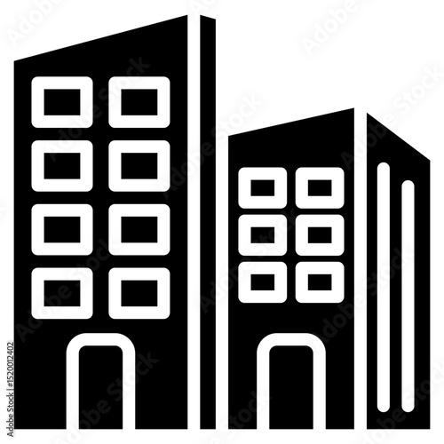Apartment glyph icon