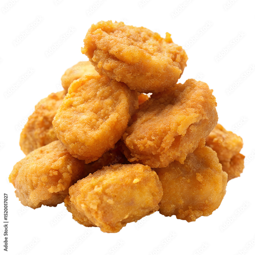 Chicken Nuggets Isolated on Transparent Background Chicken Nuggets Isolated on Transparent Background