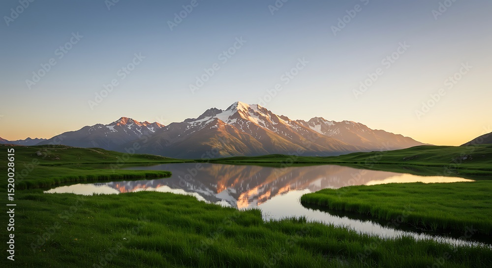 Naklejka premium lake in the mountains