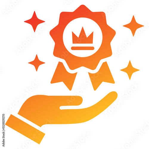 Prestige Glyph Gradient Icon