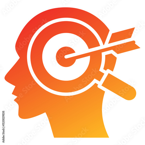 Accuracy Glyph Gradient Icon