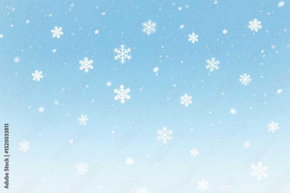 A digital artwork of a serene winter scene, featuring a light blue gradient background with a subtle texture. The image is filled with small white snowflakes, giving the impression of falling snow. Th A digital artwork of a serene winter scene, featuring a light blue gradient background with a subtle texture. The image is filled with small white snowflakes, giving the impression of falling snow. Th