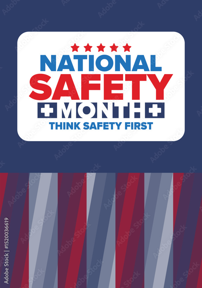 Fototapeta premium Visual Guide to Safety Awareness and Prevention for National Safety Month