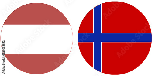 Latvia Official flag with Norway national flag, both countries flags are in Round shape and isolated on white background, Circular colorful design Flag with together.
Norway Free Download Latvia Official flag with Norway national flag, both countries flags are in Round shape and isolated on white background, Circular colorful design Flag with together.
Norway - GFXLoad