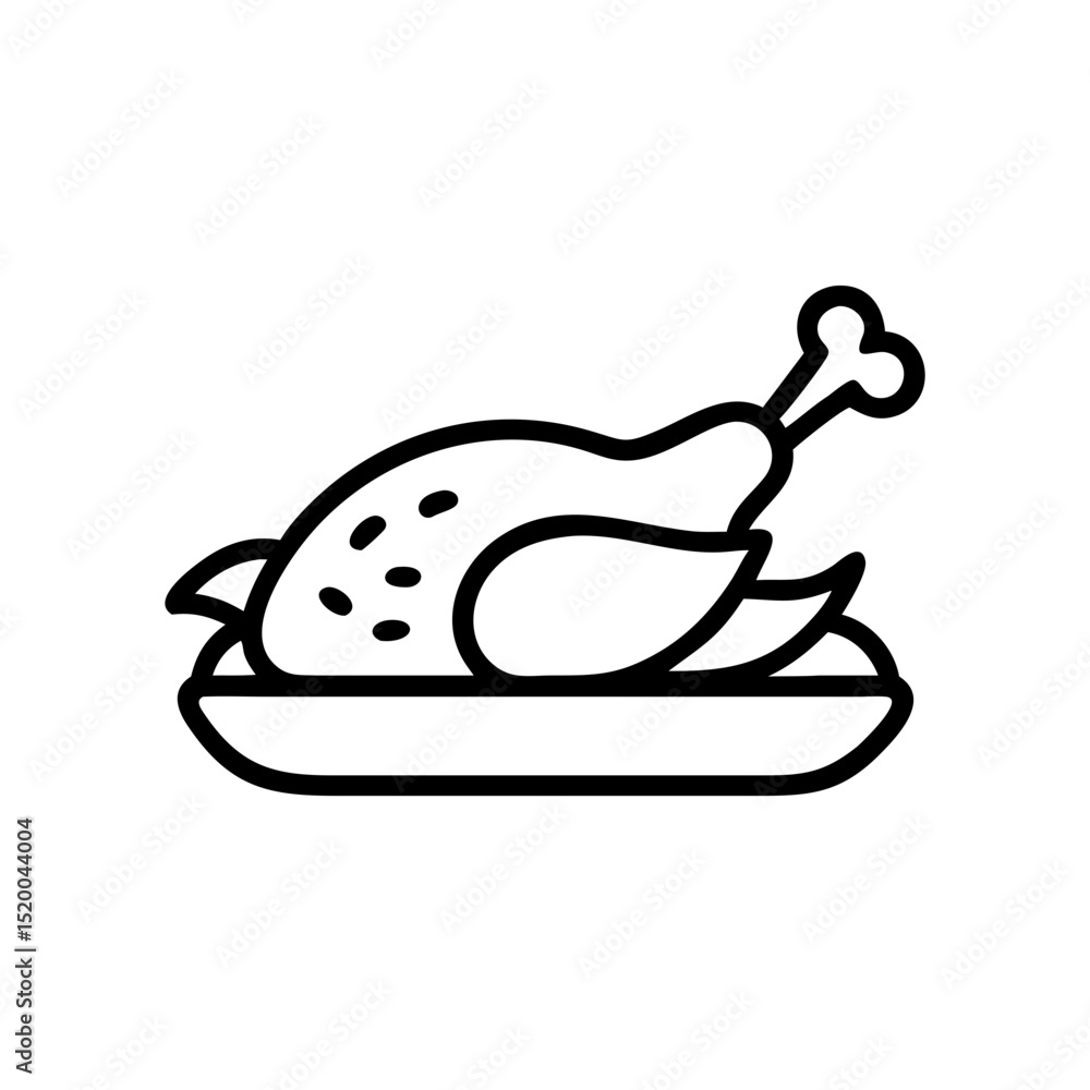 Fototapeta premium roast chicken