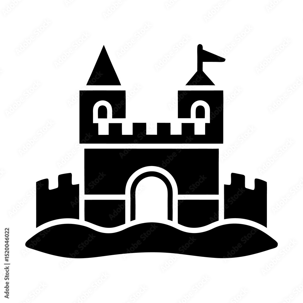 Obraz premium castle vector illustration