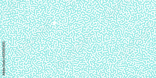 Turing Abstract Pattern, suitable for any business. White and blue color diffusion reaction seamless pattern.An abstract Reaction-diffusion or Turing pattern formation, coral reef, natural texture,	