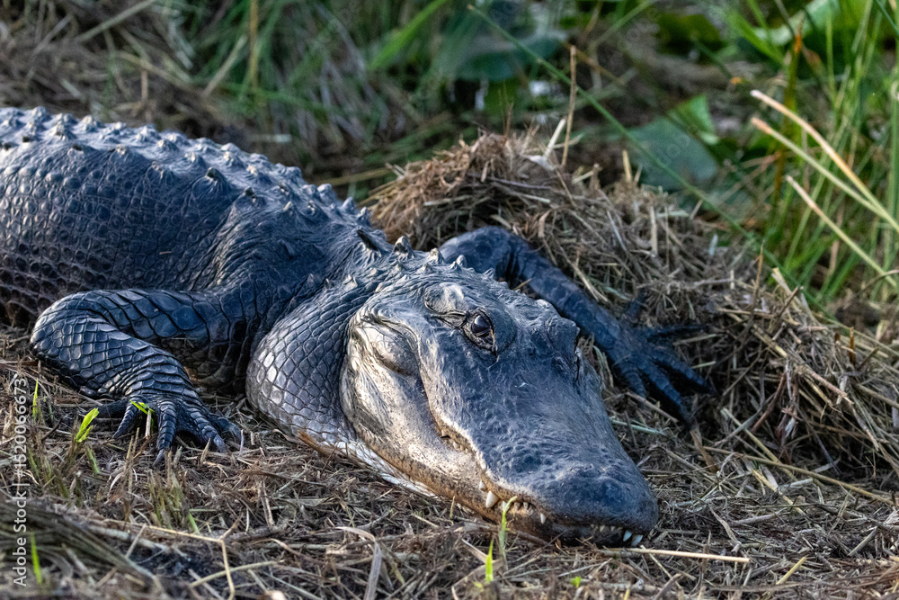 Obraz premium American alligator in the Everglades Florida