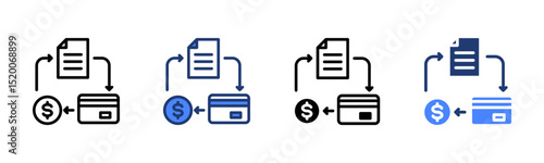 Credit icon sheet multiple style collection