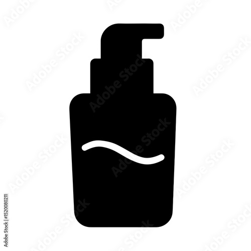 Cosmetic pump bottle icon