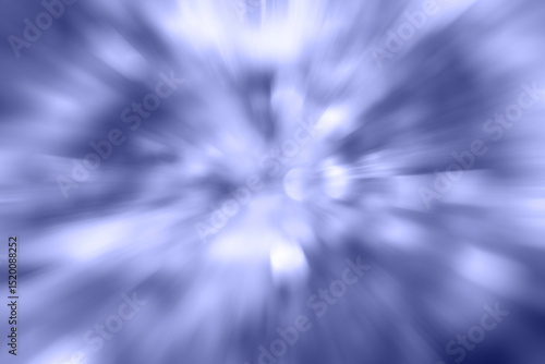 Abstract blue light with radial blur and glowing effects