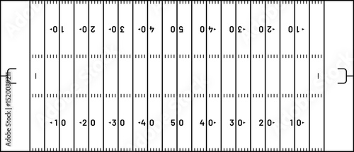 American football field with markings. American football field with yard lines and numbers on a transparent background. American football field in top view. Vector