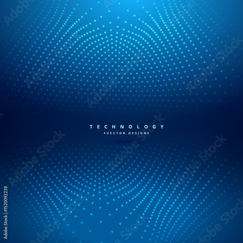 Creative geometric graphic point and line technology business vector illustration background