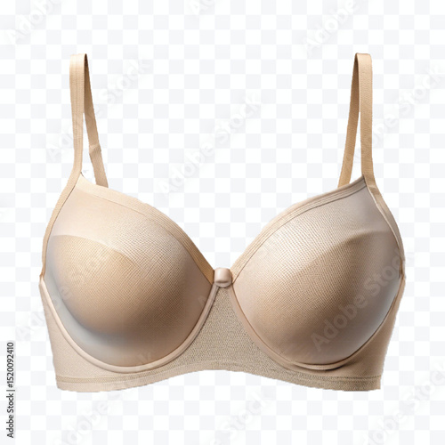 realistic beautiful cotton bra in different color style isolated on transparent background